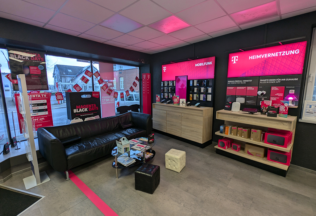 Innenansicht Shop Tekphone Telekom Shop in Blomberg