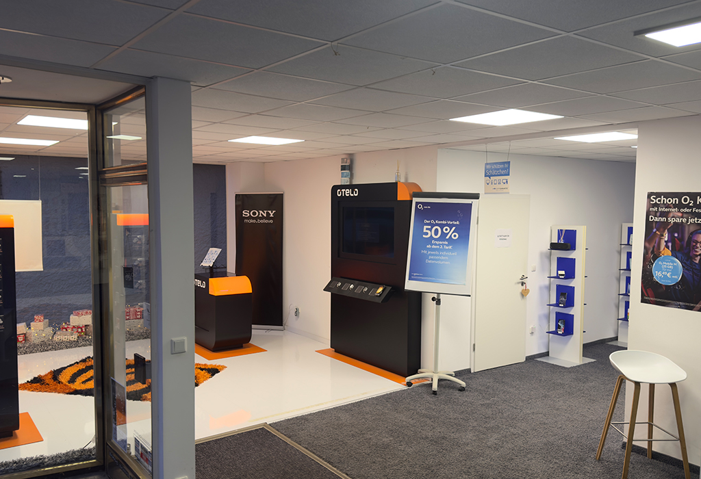 Innenansicht Shop Tekphone o2 Shop Brilon